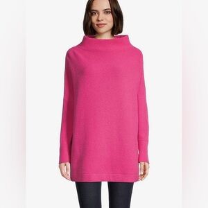 Free People Ottoman Slouchy Tunic Sweater Raspberry Rose Medium